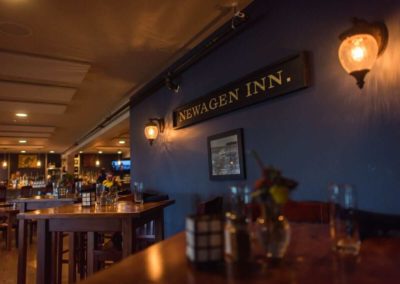 The inside of The Pub restaurant at a Southport resort to relax at after exploring museums in Maine.