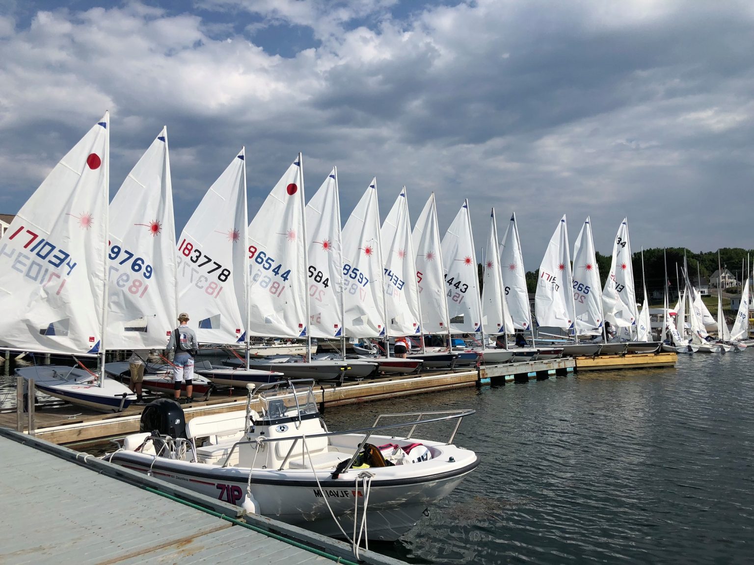 Boothbay Harbor Yacht Club sailboats