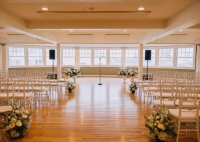 Indoor ceremony setup
